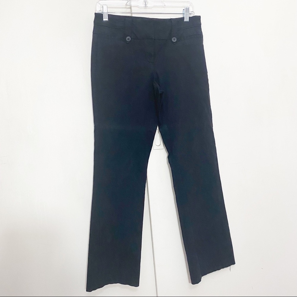 STUDIO 253 career pants wide waistband hook & zip closure faux pockets 10